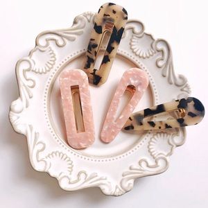 Tortoise Hair Barrette - 2 Piece Set
